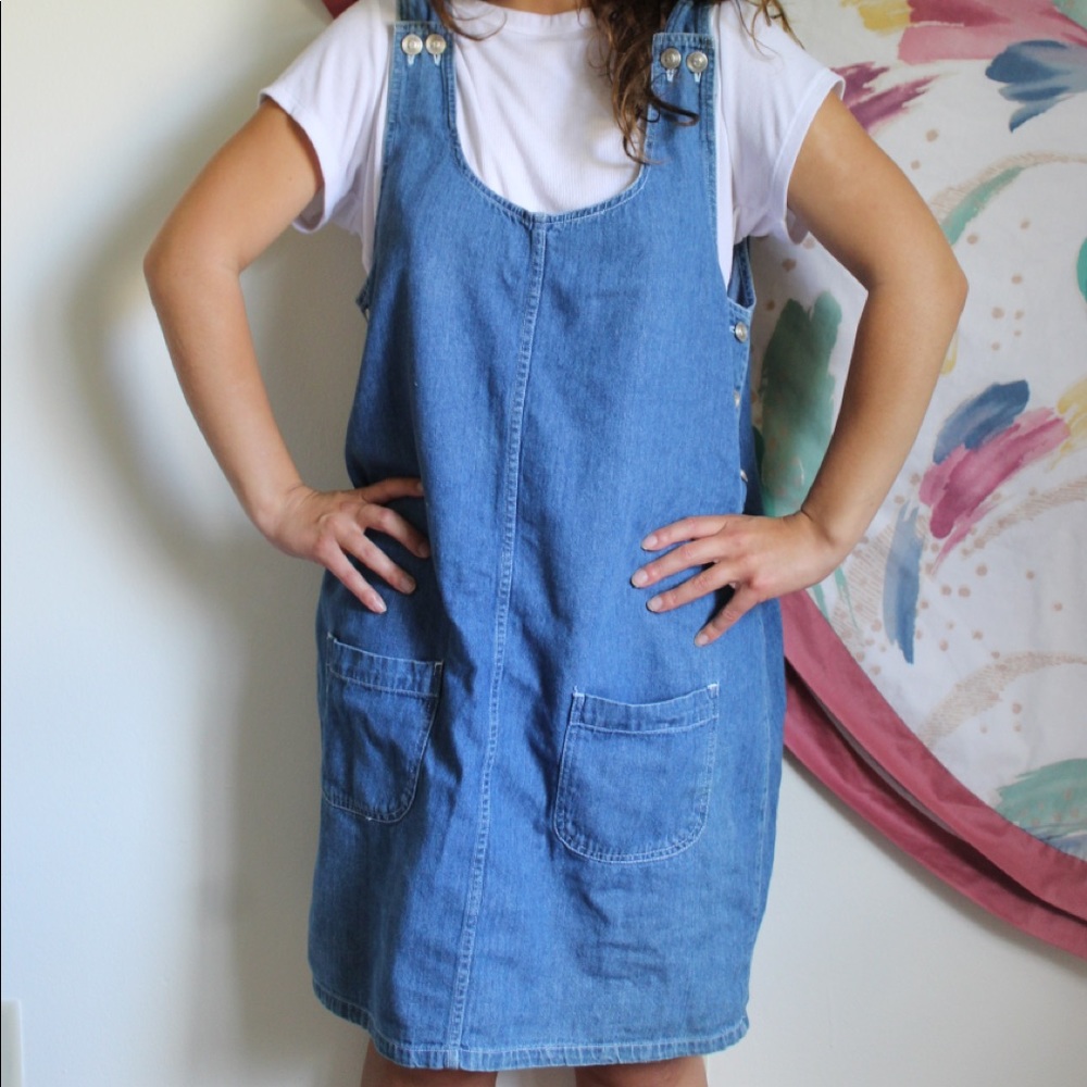 navy blue dress for baby girl 90s denim jumper